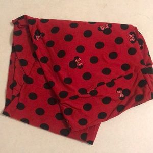 New LuLaRoe Disney Minnie Ears Leggings TC